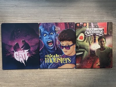 Vestron Steelbook Lot: Maximum Overdrive + The Gate + Little Monsters - Blu Ray