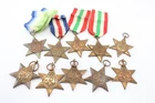 WW2 Medals Inc Pacific, Atlantic, Italy Stars, Etc