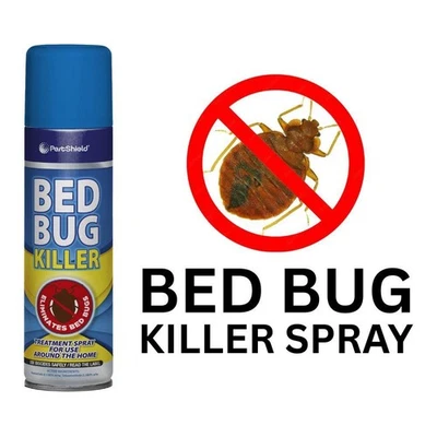 PESTSHIELD 1 x Bed Bug Killer Spray Insect Carpet Mattress Treatment Eliminate Bugs 200ml
