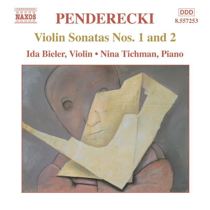 8557253 Bieler:tichmann Penderecki: Violin Sonatas Nos. 1 & 2 CD 8557253 NEW