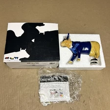 Cow Parade #6530 "Joe Pa" 2004 - Numbered - Excellent - VERY RARE