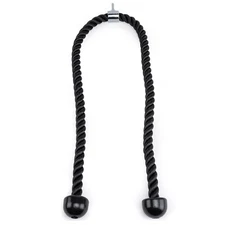 Long Tricep Rope for Home Gym Pulley SystemDouble Length Tricep Pull Down Rop...