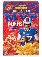 2025 Josh Allen MVP Puffs #17 Cereal Collectible Buffalo Bills Limited Edition