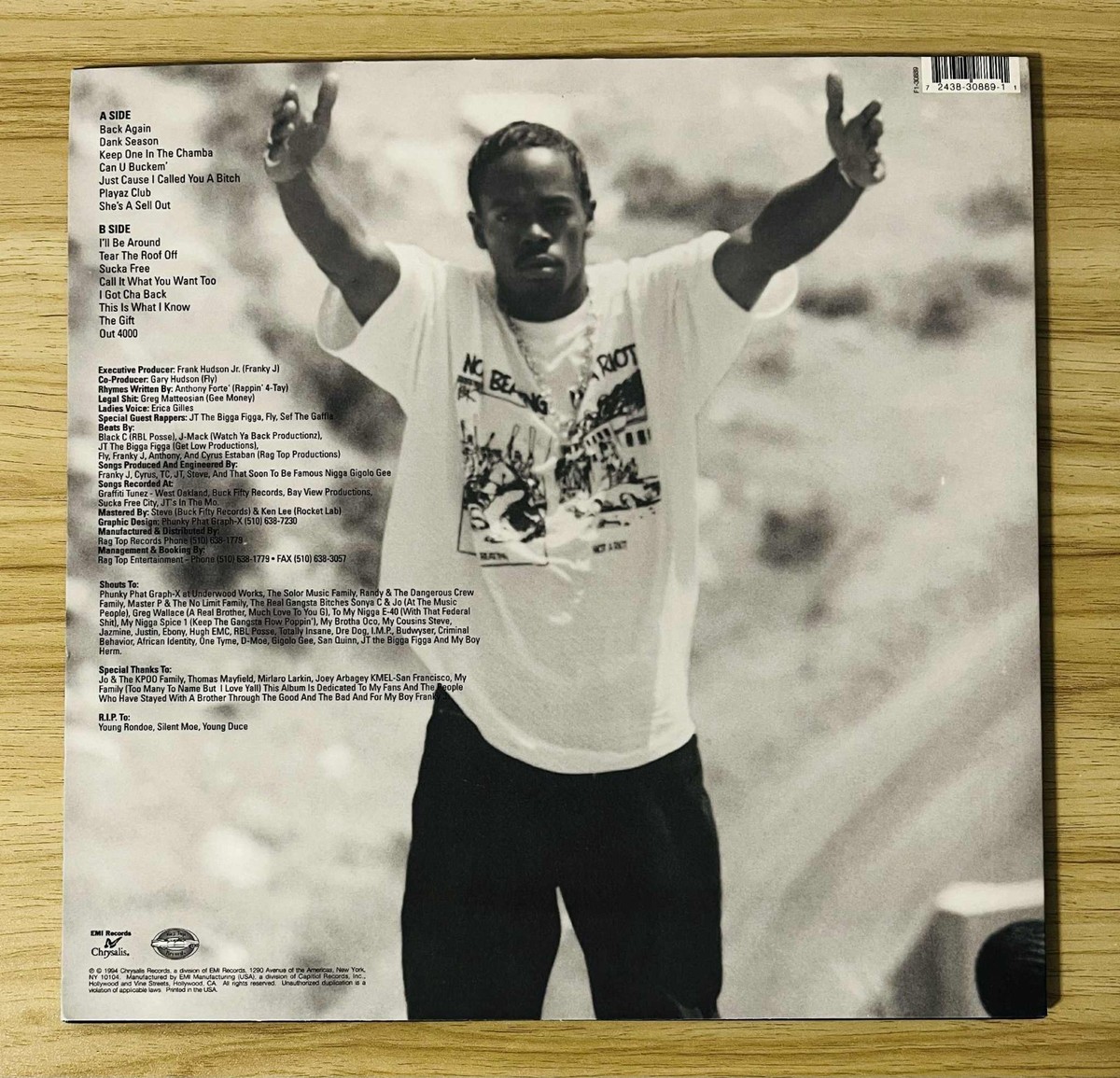 Rappin' 4-Tay / Don't Fight The Feelin' 1994 US Original LP