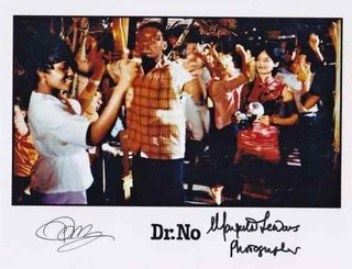 MARGUERITE LEWARS & COUNT PRINCE MILLER 007 JAMES BOND DOUBLE SIGNED AUTOGRAPH