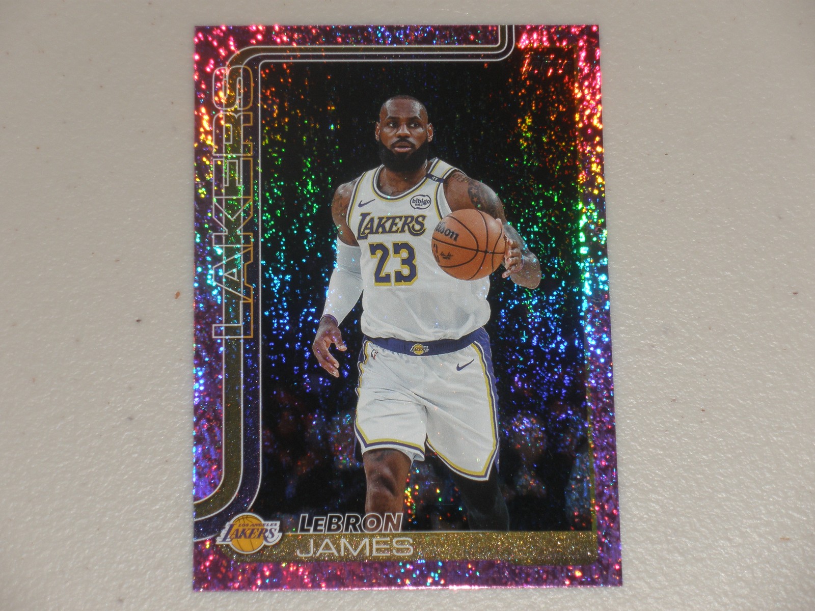2025-26 Topps Basketball Pink Holo Foil #150 LeBron James