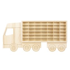 Wooden Display Case for 1/64 Car Model Diecast Car Matchbox Wall Shelf US STOCK