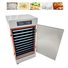 10 Tray Electric Food Heating Steamer Commercial Steaming Warmer Cabinet 220V