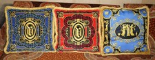 THREE RRP &pound;2,250 VERSACE ITALY 2003 ILIAN RACHOV DESIGNED SILK SCATTER CUSHIONS
