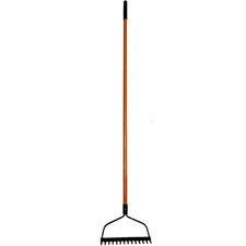 Ashman, 48 In. Handle Length, Bow Rake Fiberglass Rubber Grip Handle, Heavy-Duty