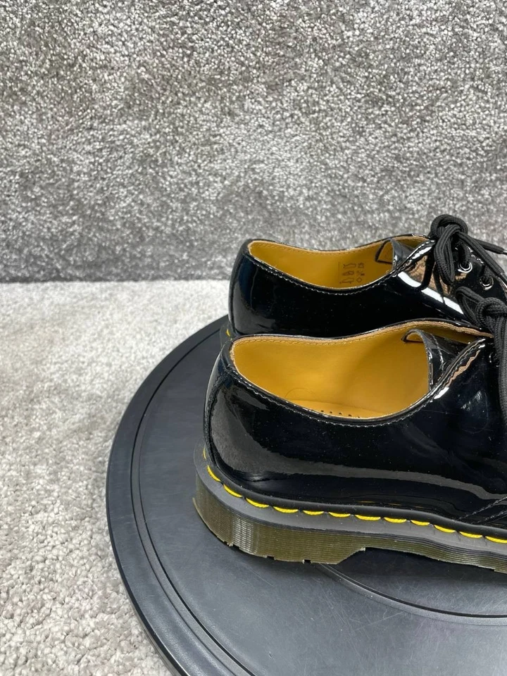 Zapatos Oxford Dr Martens para mujer talla 8 EE. UU. 1461 charol negro con cordones Foto 3 de 4