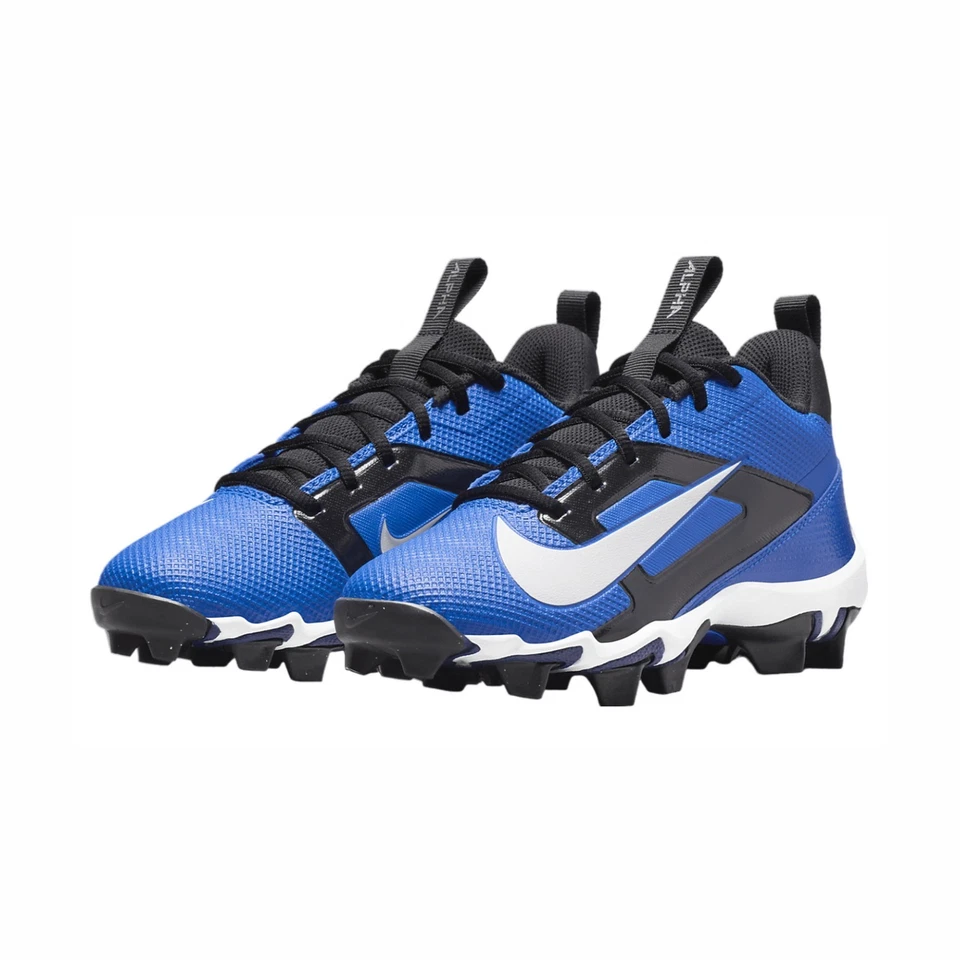 Nike Kids'  Alpha Menace 4 Shark Football Cleats FQ4012-400 Size 4Y Royal/White - Image 3 of 4