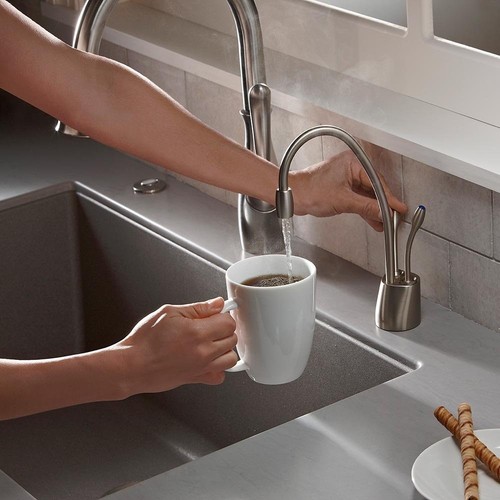 InSinkErator Contemporary Instant Hot and Cold Water Dispenser Faucet,F-HC1100SN - Picture 3 of 5