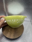 Vintage Pyrex Glass Avacado Green Crazy Daisy Spring Blossom Bowl 750ml