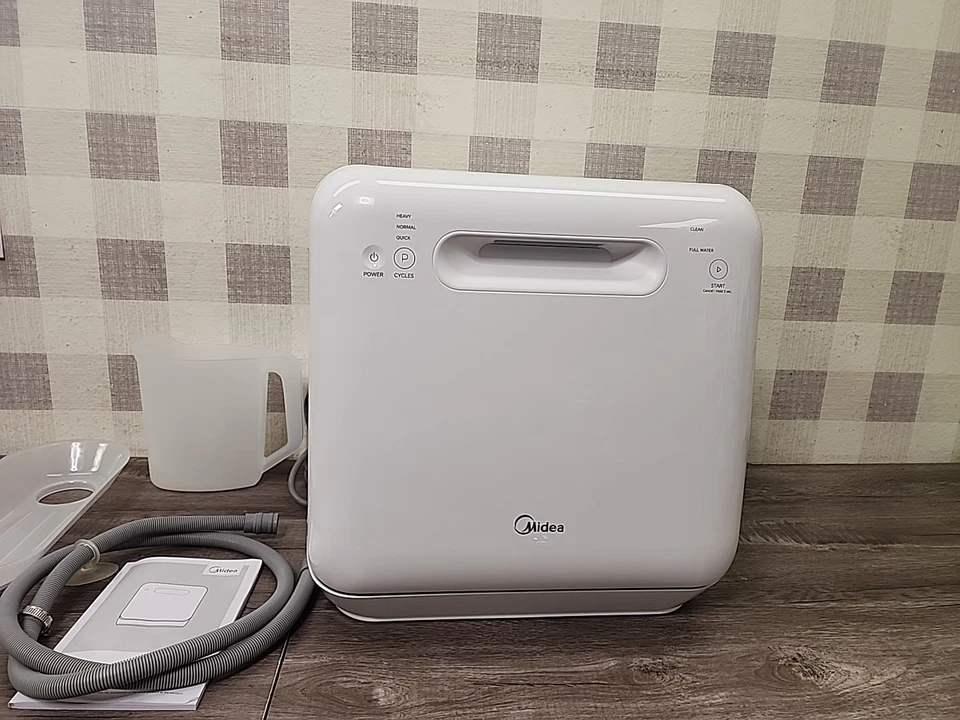 Midea Tragbarer Arbeitsplattengeschirrspüler mit integriertem Wassertank 1,59 Gallonen ✅️