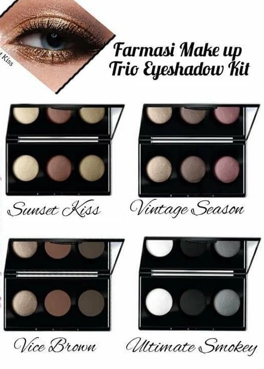 Farmasi Trio Eyeshadow Kit (03) Ultimate Smokey - Image 3 of 3