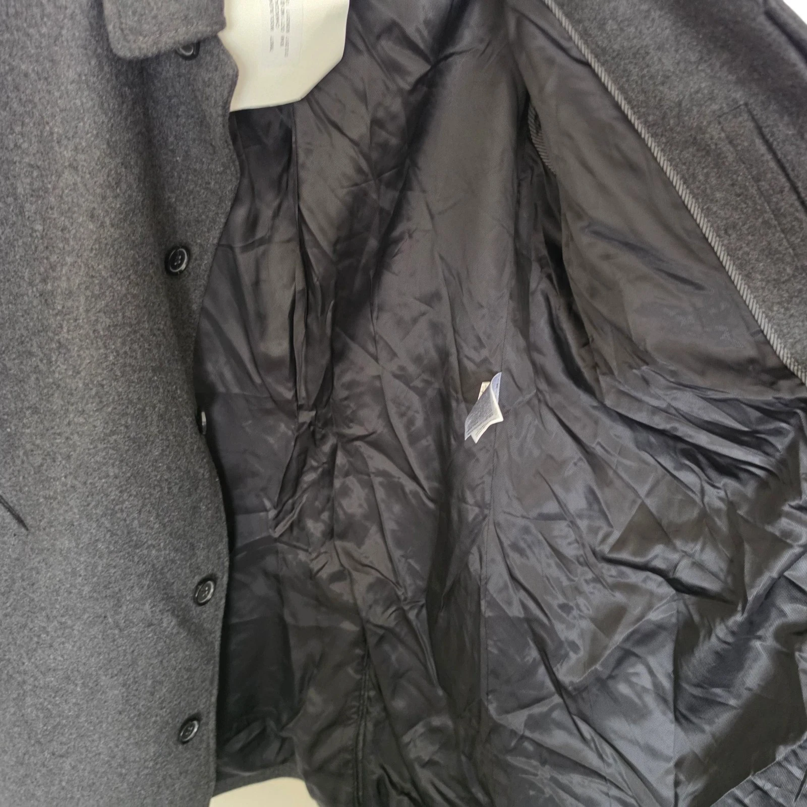 New Banana Republic Mario Bellucci Car Coat Overcoat Medium 38r Wool Blend image 7