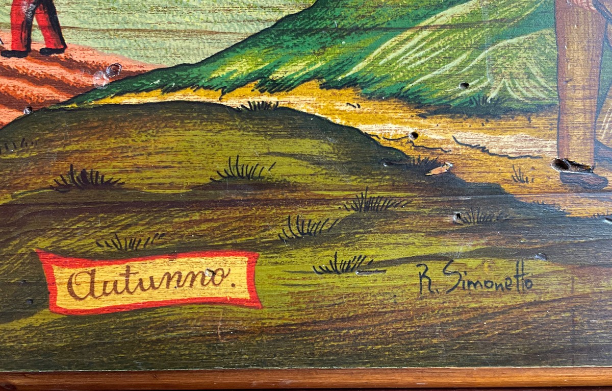 大型油彩画 R.Simonetto【Wood Art】