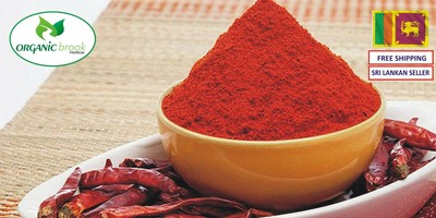 Ceylon Pure Chilli Powder 100% Natural & High Premium Quality Sri Lanka Free P&P