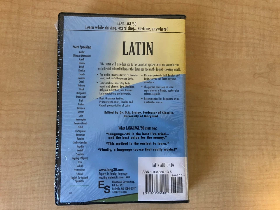 LANGUAGE/30 Latin (2 Audio CDs & Printed Phrase Book) - NEW/SEALED! - Image 2 of 2
