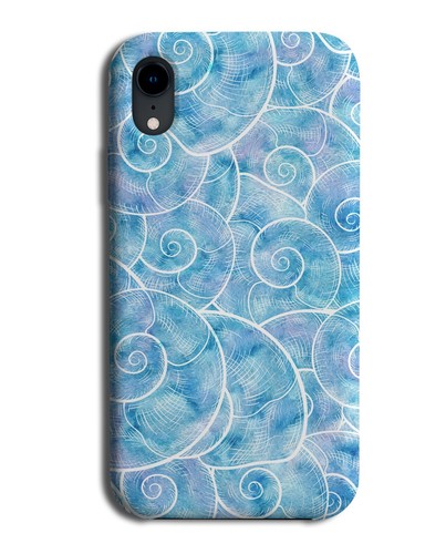 Blue Underwater Seashell Lining Phone Case Cover Drawing Shades Seashells F813