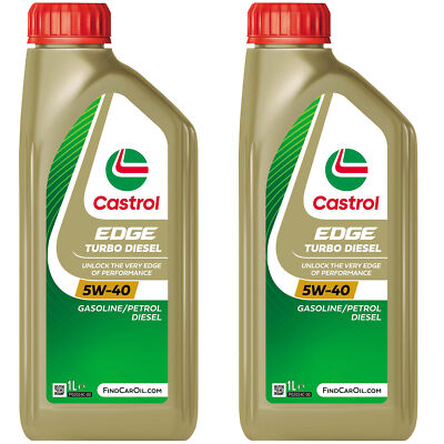 Motoröl Castrol EDGE 5W-40 Turbo Diesel 2x 1L VW 505 Opel Mercedes VW Ford Fiat