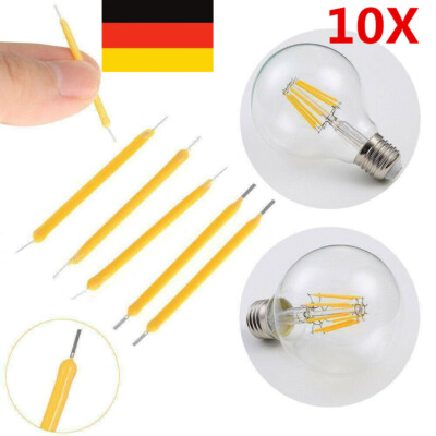 10Stück LED COB Solar Power Filament Superhelle Glühbirne Lichtquelle Beleuchtun