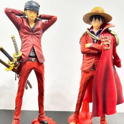 ONE PIECE KING OF ARTIST MONKEY D. LUFFY 20TH RORONOA ZORO RED Figure Excellent