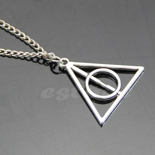 COLGANTE TRIANGULO SERIE LIBRO PELICULA HARRY POTTER COLLAR REGALO MAGIA MAGO - Imagen 4 de 5
