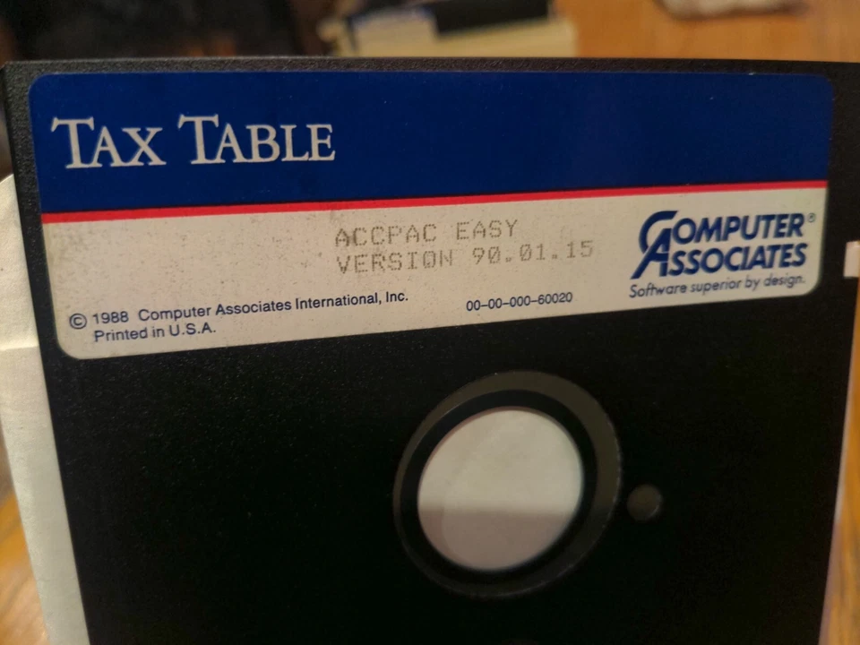 1988 Diskette ACCPAC Easy Version 90.01.15 MS DOS Computer Associates - Image 4 of 4