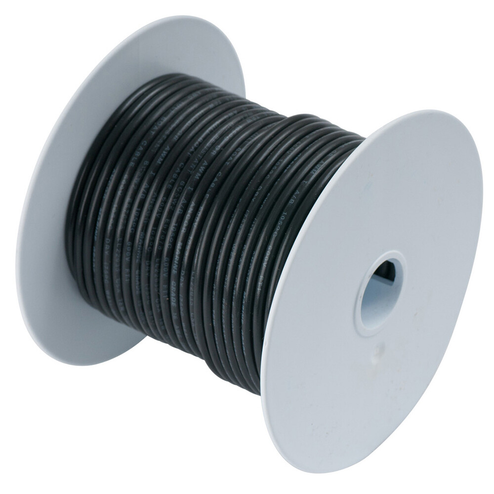 10/2 Wire Ancor 10 AWG Tinned Copper Wire - Black - 100ft