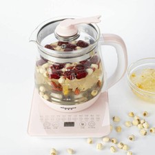 800W Multifunction Electric Health Pot Kettle 1.8L Tea Soup Stainless Steel 220V