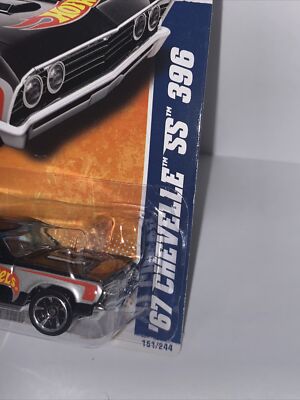 Hot Wheels 2011 HW Racing 1:64 Die-Cast Car - 1967 Chevelle SS 396 (Black) - View #3