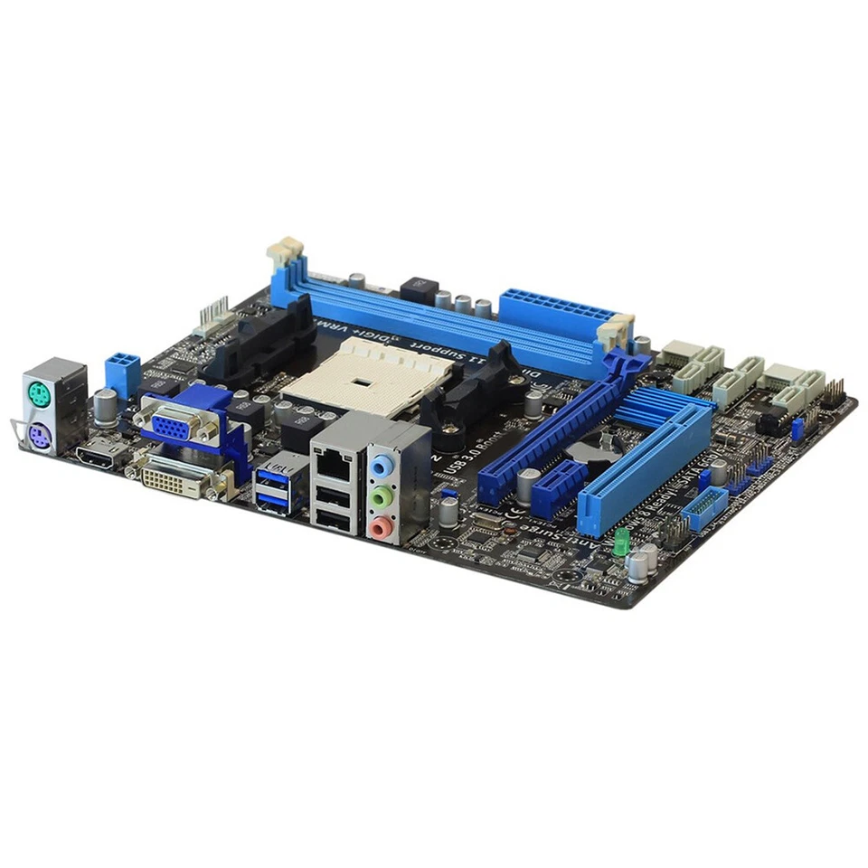 For ASUS A85XM-A FM2 DDR3 Micro-ATX Motherboard PCI-E 2.0 32GB SATA 3 USB3.0 - Image 4 of 4