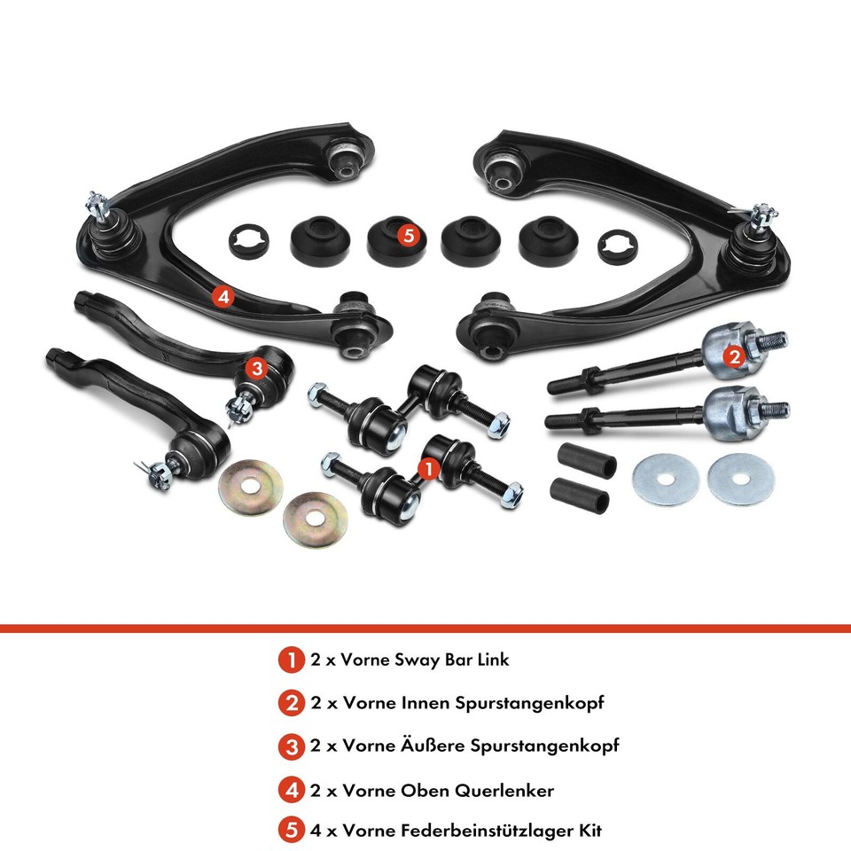 Frankberg 8x Bras de suspension Barre de couplagen Frankberg 8x Bras de suspension Barre de couplagen