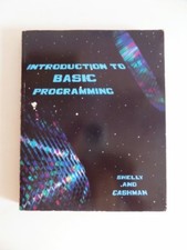 Vintage Computer Book Introduction to Basic Programming Shelly Cashman 1982
