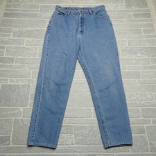 VINTAGE Eddie Bauer Jeans 18 34x30 High Rise Wash Denim Tapered 90s Mom USA