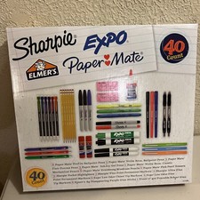 40 Count Sharpie Expo Elmer  s Paper Mate School Glue Profile Pens SharpieMarkers