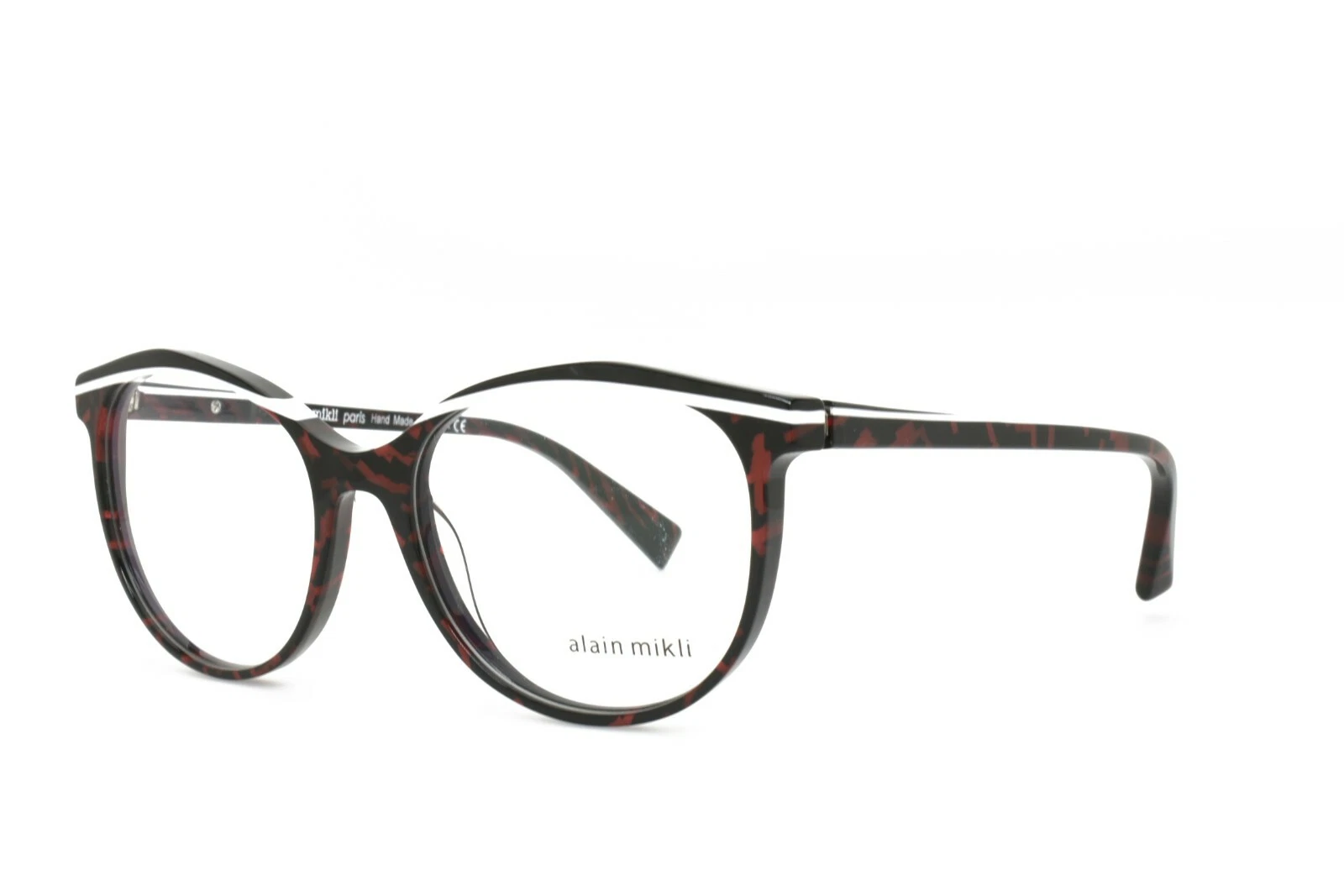Alain Mikli New Authentic Eyeglasses 3069 012 54 17 140 RED BLACK WHITE