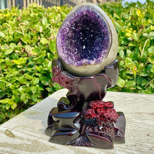 3.21LB Amethyst Dragon Egg - Rare Purple Crystal Ball Spiritual Healing Stone - 第 18/20 張圖片
