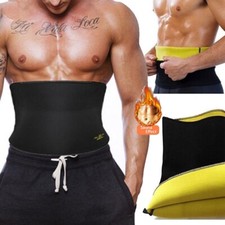 Men Hot Sauna Sweat Band Belt Body Shaper Waist Trainer Cincher Weight Lose Slim