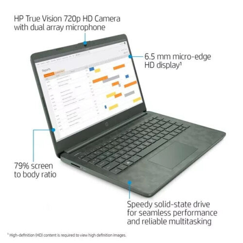 HP 14" i5 8GB 256G SSD Laptop Digi Camo NEW - Picture 2 of 4