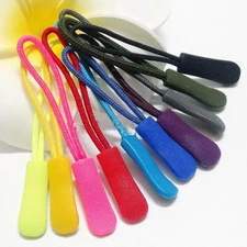 10Pcs Zipper Pull Puller End Fit Rope Tag Fixer Zip Cord Jacket Replacement Clip