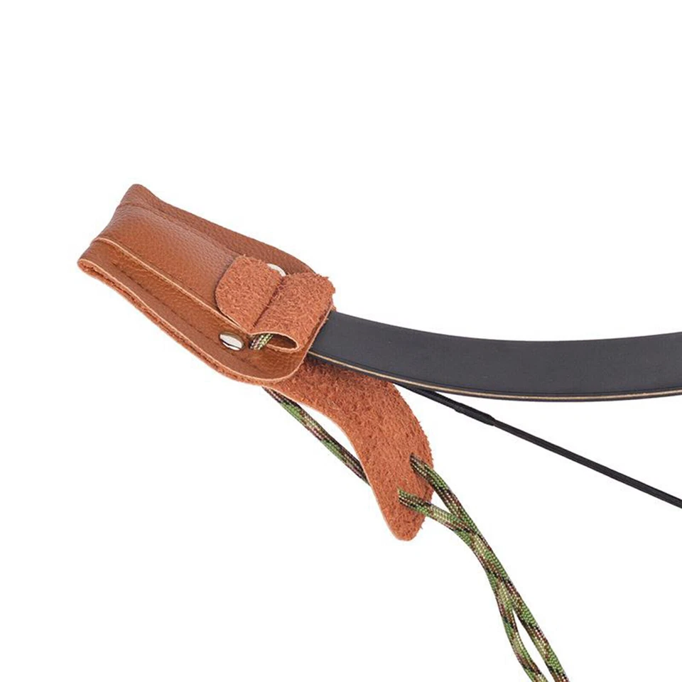 Long / Recurve Bow Leather Stringer Archery Bowstring Longbow Replace Rope Tool - Image 3 of 4