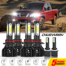 For Nissan Titan 2004-2015 6x Combo Led Headlights Highlow Beam Fog Light Bulbs