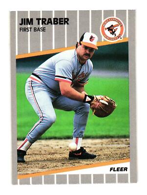 森紙17 1989 Fleer #625 Jim Traber Baltimore Orioles | eBay