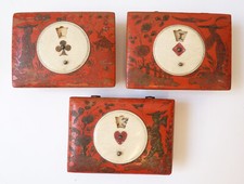 3 boites à jeu du18e siècle pour jetons 18th century game box