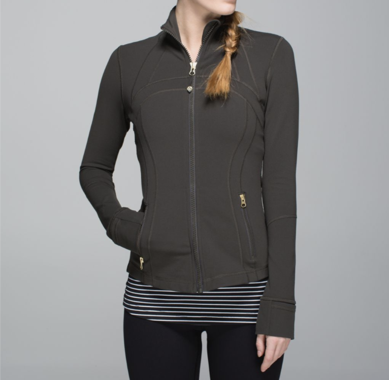 ♡ Lululemon Define Jacket Luon サイズ6 Lululemon Run Define Jacket New Size 6 Dark Wren Warm Grey