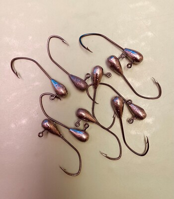 Tapered Tube Jig heads with 1/0,  2/0 or 3/0 Sickle Hook (pack of 50)