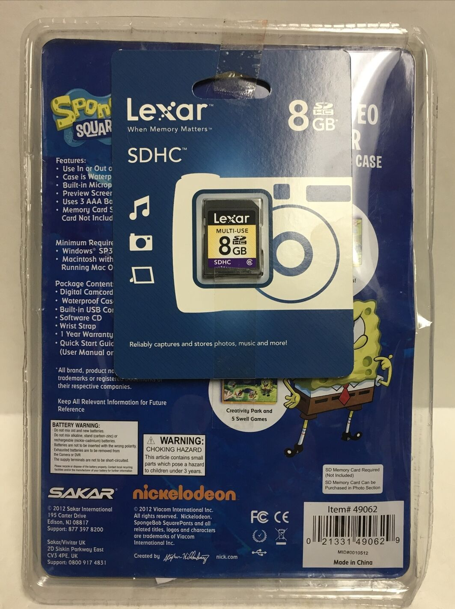 Spongebob SquarePants Waterproof Digital CAMCORDER Spongebob SquarePants Waterproof Digital CAMCORDER